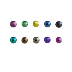 Tomfoolery Pair of 3mm Titanium Ball Studs Online