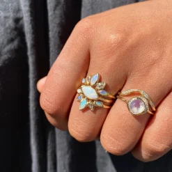 Tomfoolery Palm Paradise Opal Ring Outlet