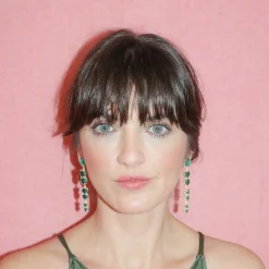 Tomfoolery Paloma Earrings Citric Green Hot