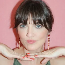 Tomfoolery Paloma Earrings Citric Green Hot
