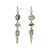 Tomfoolery Paola 14ct Yellow Gold & Tourmaline Drop Earrings Discount