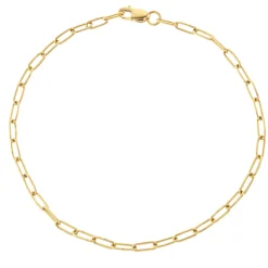 Tomfoolery Paperclip Oval Link Chain Bracelet Hot