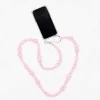 Tomfoolery Pastel Rose Perlen Bunter Wooden Beaded iPhone Necklace & Keychain Best