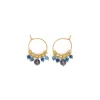 Tomfoolery Pastiglia Mini Kyanite Hoop Earrings Fashion
