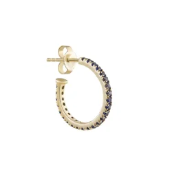 Tomfoolery Pavé Gemstone Hoops Clearance