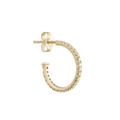 Tomfoolery Pavé Gemstone Hoops Clearance