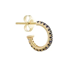 Tomfoolery Pavé Gemstone Hoops Clearance