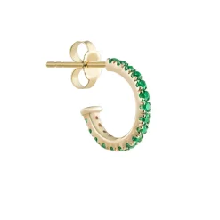 Tomfoolery Pavé Gemstone Hoops Clearance