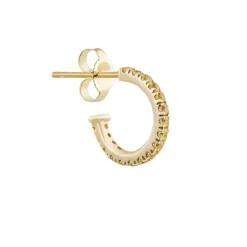 Tomfoolery Pavé Gemstone Hoops Clearance