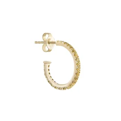 Tomfoolery Pavé Gemstone Hoops Clearance