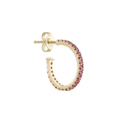 Tomfoolery Pavé Gemstone Hoops Clearance