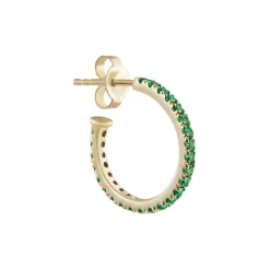 Tomfoolery Pavé Gemstone Hoops Clearance