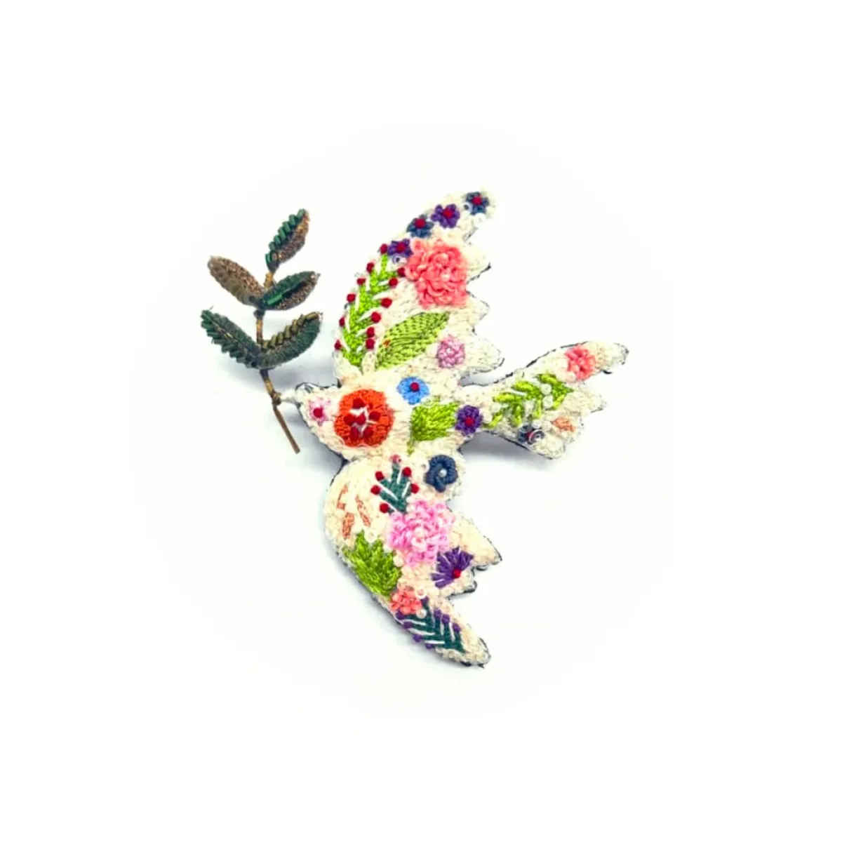 Tomfoolery Peace Bird Beaded Sequin Brooch(Out of Stock) Fashion