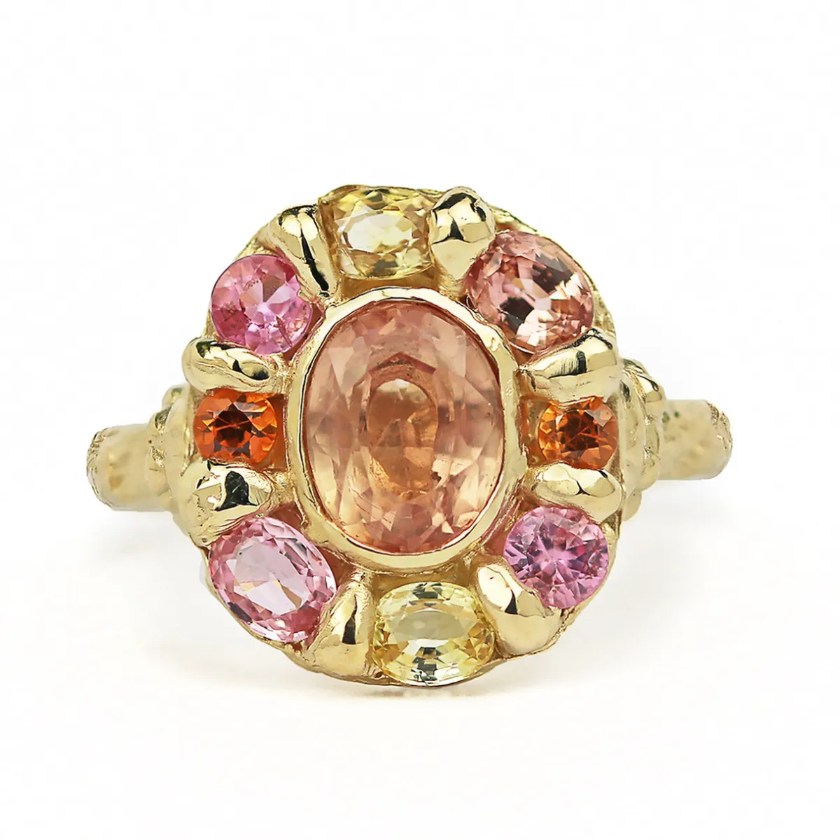 Tomfoolery Peachy Keen Mega Halo Ring Outlet
