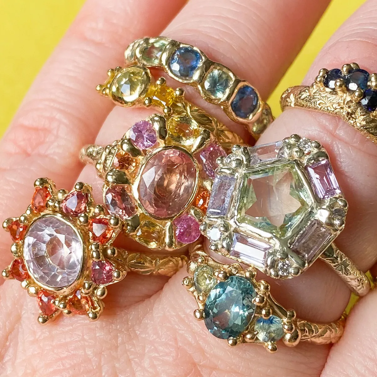 Tomfoolery Peachy Keen Mega Halo Ring Outlet
