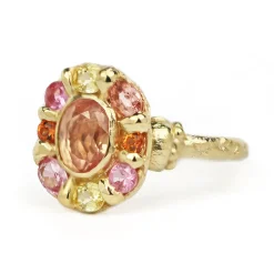 Tomfoolery Peachy Keen Mega Halo Ring Outlet