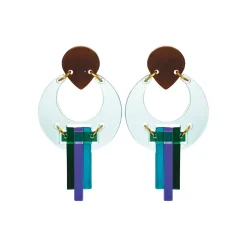 Tomfoolery Peacock Acrylic Drop Earrings Sale