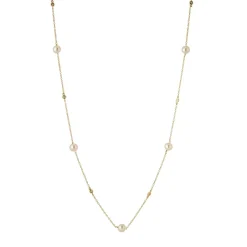 Tomfoolery Pearl & Diamond Necklace Fashion