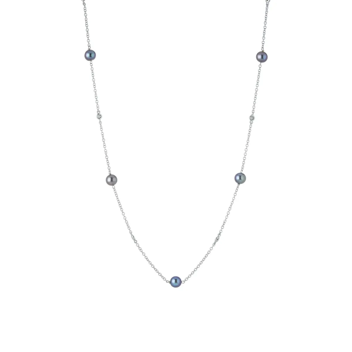 Tomfoolery Pearl & Diamond Necklace Fashion