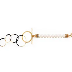 Tomfoolery Pearl & Loop Chain Bracelet Outlet