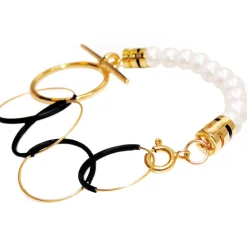 Tomfoolery Pearl & Loop Chain Bracelet Outlet