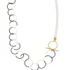 Tomfoolery Pearl & Loop Chain Necklace Best