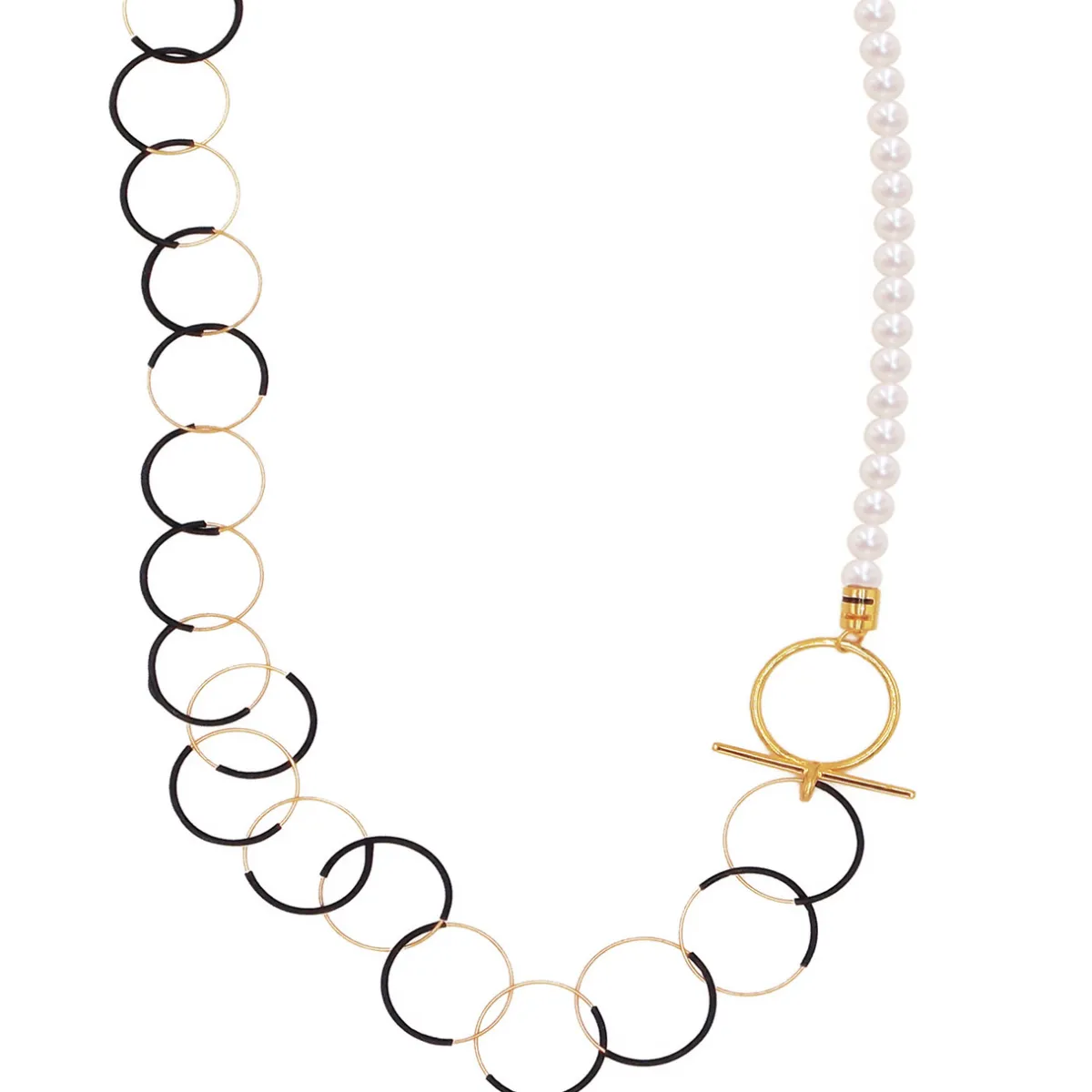 Tomfoolery Pearl & Loop Chain Necklace Best