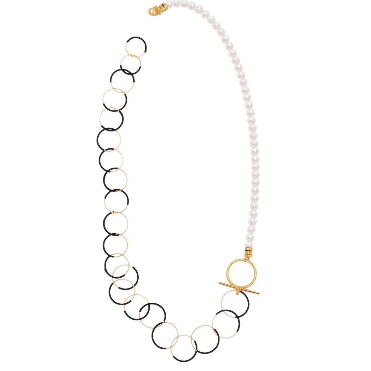 Tomfoolery Pearl & Loop Chain Necklace Best