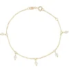 Tomfoolery Pearl Five Droplet Bracelet New