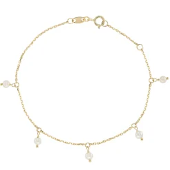 Tomfoolery Pearl Five Droplet Bracelet New