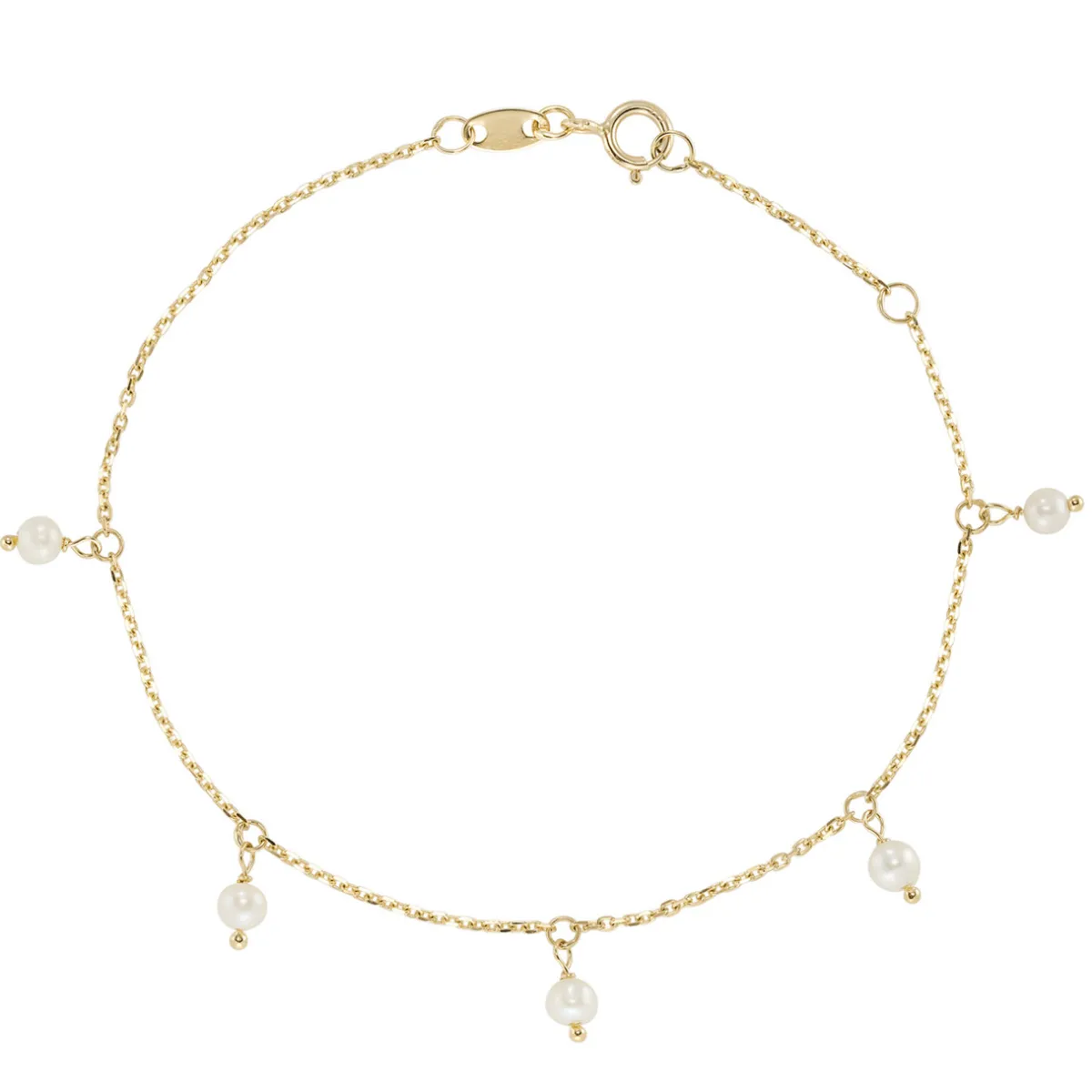 Tomfoolery Pearl Five Droplet Bracelet New