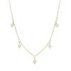 Tomfoolery Pearl Five Droplet Necklace Hot
