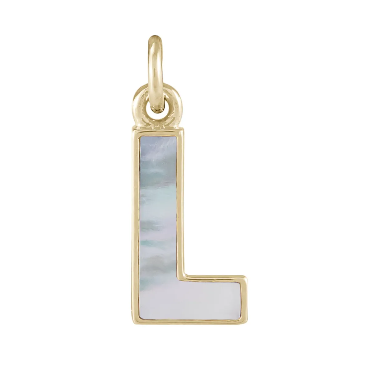 Tomfoolery Pearl Initial Plaque Pendant Outlet