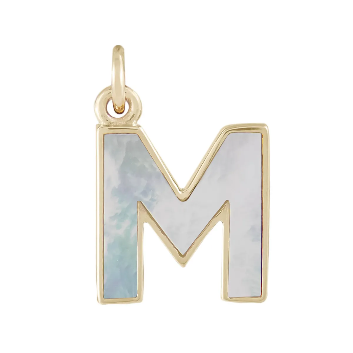 Tomfoolery Pearl Initial Plaque Pendant Outlet