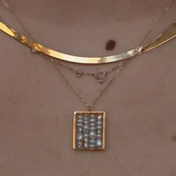 Tomfoolery Pearl Small Weaving Necklace Clearance