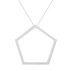 Tomfoolery Pentagon Long Drop Pendant Best