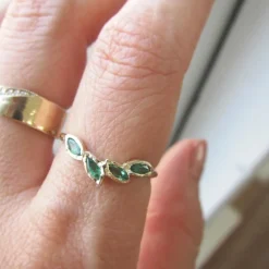 Tomfoolery Petal Emerald Ring Sale