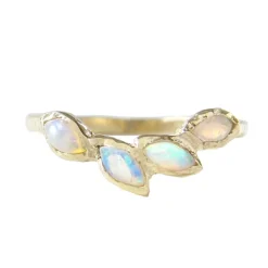 Tomfoolery Petal Opal Ring Outlet