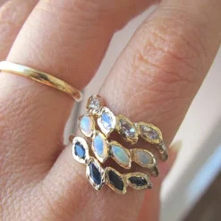 Tomfoolery Petal Opal Ring Outlet