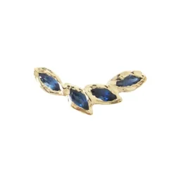 Tomfoolery Petal Sapphire Ear Crawler New