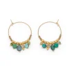 Tomfoolery Petalo Turquoise & Tourmaline Hoops Online
