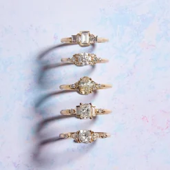 Tomfoolery Petite Basilica Baguette Diamond Ring Outlet