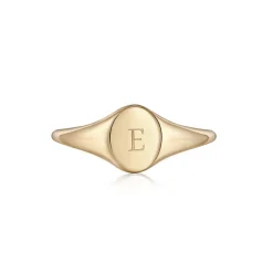 Tomfoolery Petite Signet Ring in 14ct Yellow Gold Sale