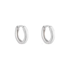 Tomfoolery Petite Silver Fold Hoop 10mm Best