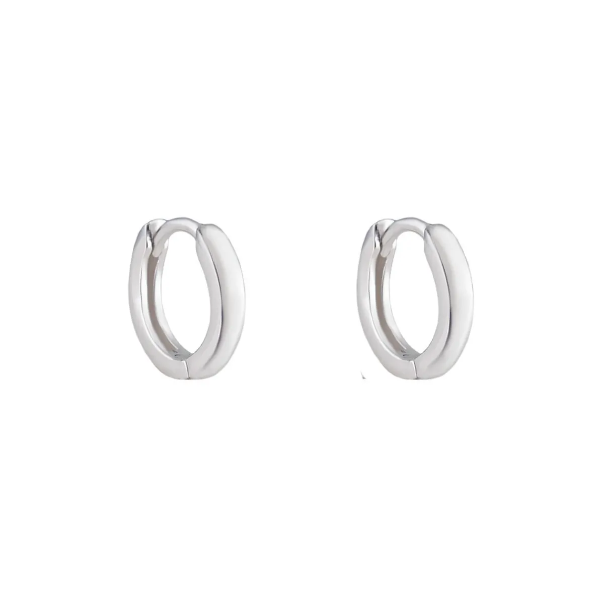 Tomfoolery Petite Silver Fold Hoop 10mm Best