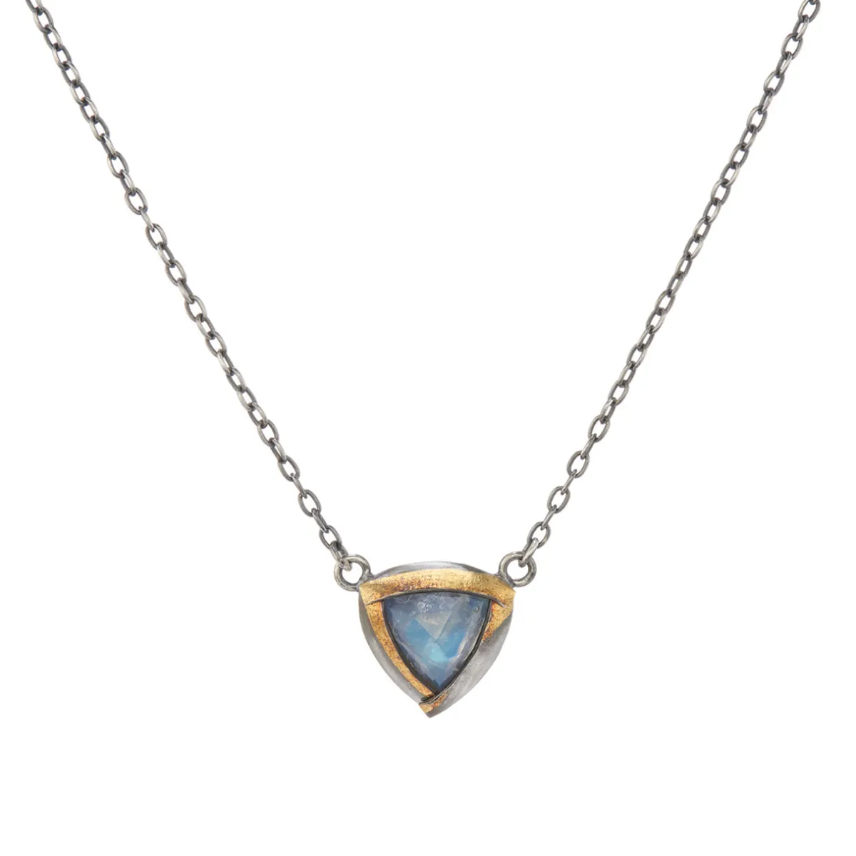 Tomfoolery Petite Tri Fold Moonstone Pendant Clearance