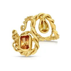Tomfoolery Phoenix Yellow & Orange Sapphire Ring Online