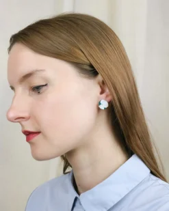 Tomfoolery Pica Earrings in Coral Clearance