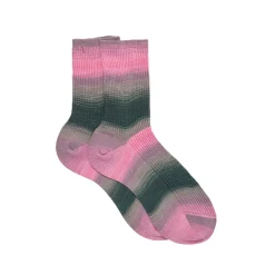 Tomfoolery Pink and Teal Gradient Socks Discount