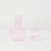 Tomfoolery Pink Glass Belly Carafe + Cup Set Sale